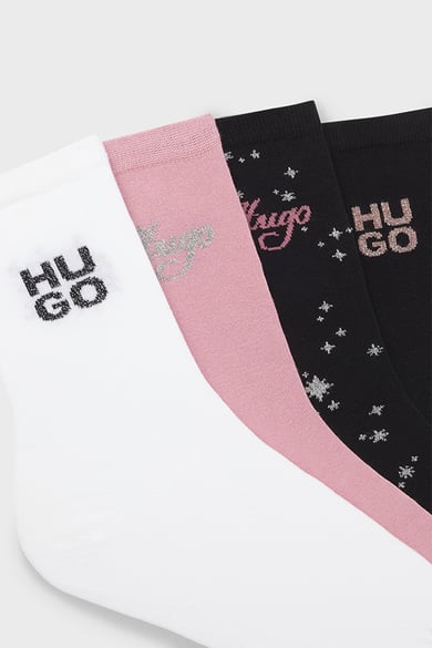 ΓΥΝΑΙΚΕΙΕΣ ΚΑΛΤΣΕΣ 4 ΤΕΜ HUGO - 960 ΛΕΥΚΟ ΜΟΤΙΒΟ